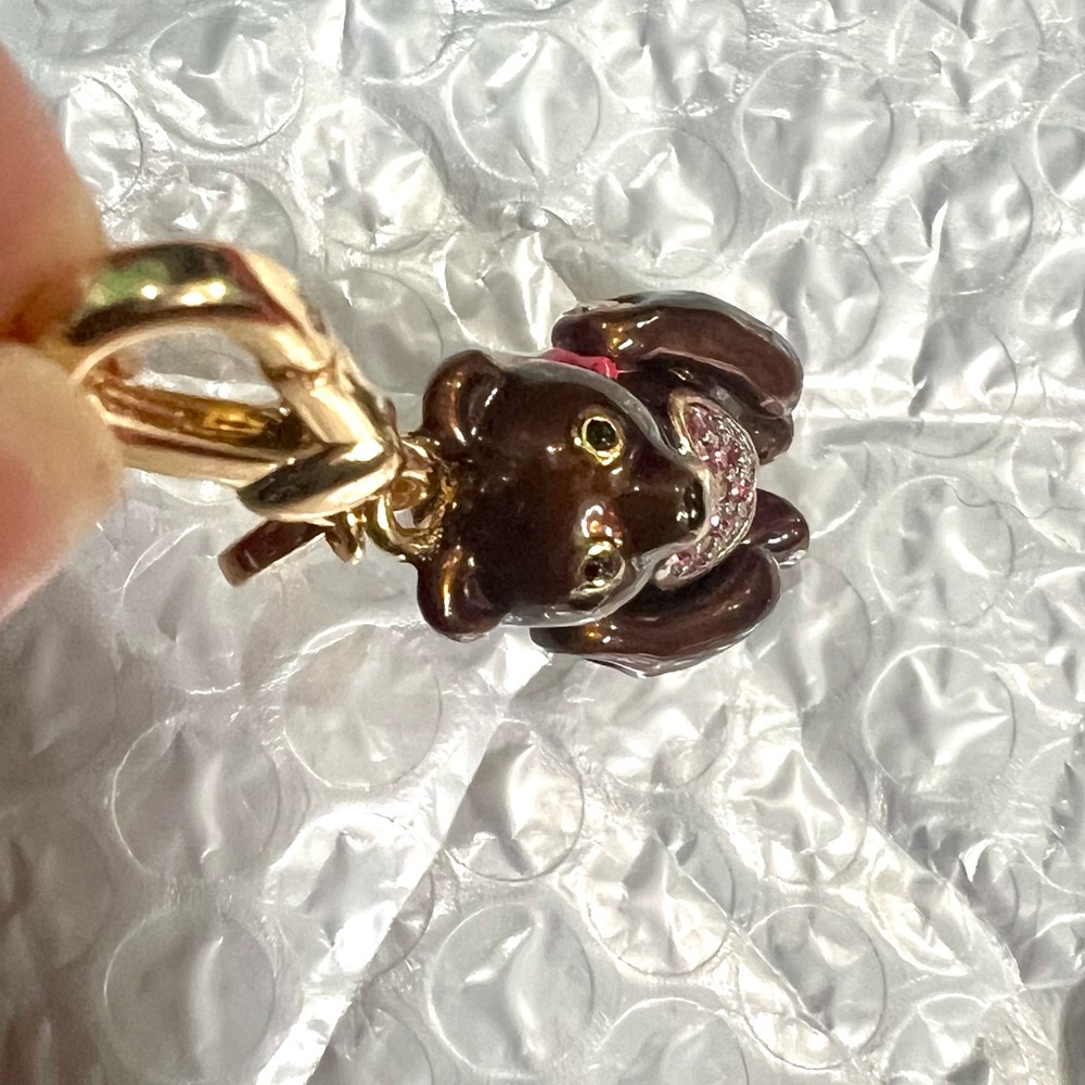 👑✅PRICE FIRM✅ Juicy Couture Adorable Gold and Brown Bear Charm - Picture 4 of 11